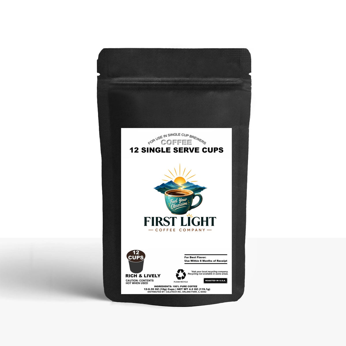 12 Pack Single Serve Coffee Capsules